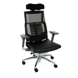 Kancelárska stolička s podrúčkami Primus LE - čierna / chróm