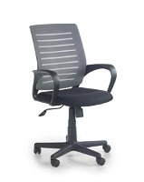 Kancelárska stolička s podrúčkami Santana - sivá / čierna