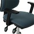 Kancelárska stolička s podrúčkami Sean 3D - modrá / čierna / chróm