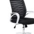 Kancelárska stolička s podrúčkami Socket - čierna / biela