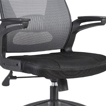 Kancelárska stolička s podrúčkami Solaris - čierna / sivá