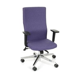 Kancelárska stolička s podrúčkami Timi Plus - fialová / chróm