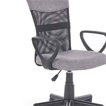 Kancelárska stolička s podrúčkami Timmy - sivá / čierna