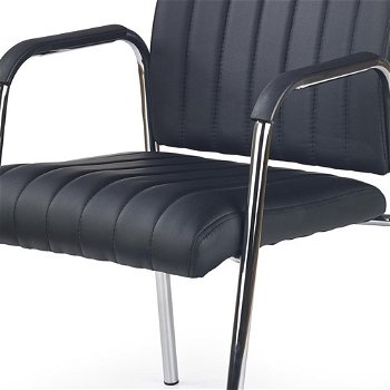 Kancelárska stolička s podrúčkami Vigor - čierna