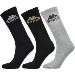 Kappa AUTHENTIC AILEL 3P Ponožky, čierna, veľkosť
