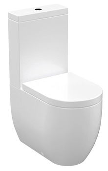 KERASAN - FLO WC kombi, spodný/zadný odpad, biela WCSET11-FLO