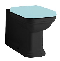 KERASAN - WALDORF WC kombi misa 40x68cm, spodný/zadný odpad, čierna mat 411731