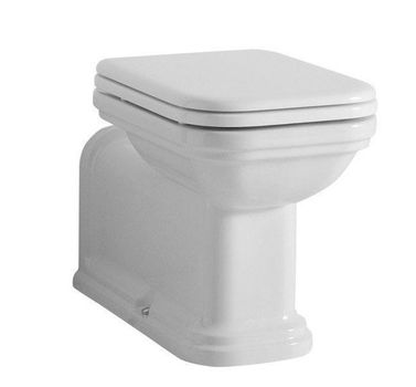 KERASAN - WALDORF WC misa 37x65cm, spodný/zadný odpad, biela 411601