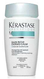 Kérastase Upokojujúci šampón pre citlivú vlasovú pokožku a suché vlasy Bain Riche Dermo-Calm(Hypoallergenic Cleansing Soothing Shampoo Sensitive Scalp Dry Hair) 250 ml