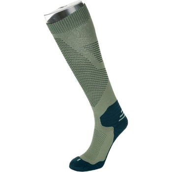 KILPI COMPRESS Unisex bežecké podkolienky, khaki, veľkosť