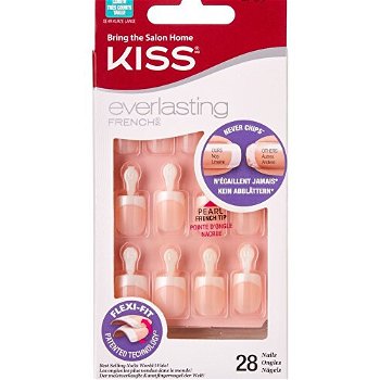 KISS Francúzska manikúra Everlasting French (Nail Kit String of Pearls) 28 ks