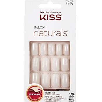 KISS Prírodné nechty vhodné pre lakovanie 65996 Salon Natura l s (Nails) 28 ks