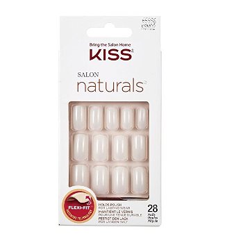 KISS Prírodné nechty vhodné pre lakovanie 65996 Salon Natura l s (Nails) 28 ks