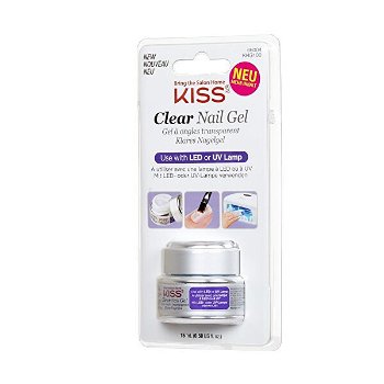 KISS UV / LED gél na nechty priehľadný (Clear Nail Gel) 15 ml