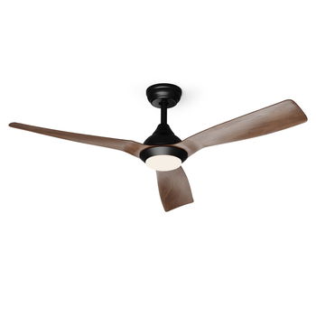 Klarstein Fiji Flow 2 v 1 Smart, stropný ventilátor, Ø 132 cm, stmievateľné LED svetlo, diaľkové ovládanie, ovládanie cez aplikáciu, 2 smery chodu