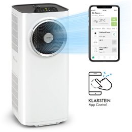 Klarstein Kraftwerk Smart 10K, mobilná klimatizácia 3 v 1, 10 000 BTU, ovládanie cez aplikáciu, biela
