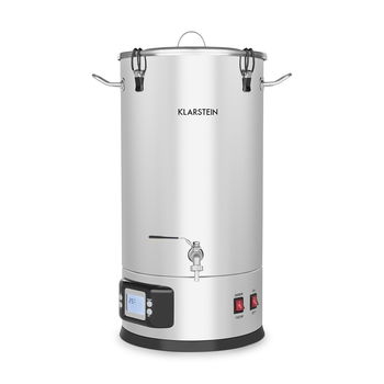 Klarstein Maischfest 25, sladový kotol, 5 dielov, 25 l, 1500/3000 W, dotykový LCD, nehrdzavejúca oceľ