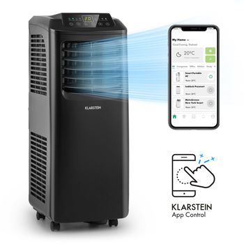 Klarstein Pure Blizzard Smart 7k, mobilná klimatizácia, 7 000 BTU/2,1 kW, A, diaľkový ovládač