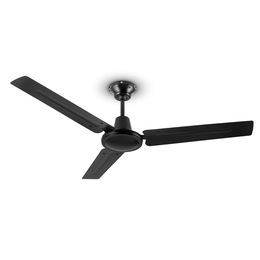 Klarstein Spin Doctor, stropný ventilátor, 55 W, 122 cm, 3 ramená, nehrdzavejúca oceľ, čierny