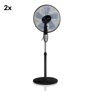 Klarstein Summerjam, stojanový ventilátor, sada 2 ks, 41 cm (16"), 50 W, 3 stupne, čierny