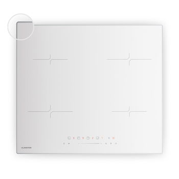 Klarstein Velaire indukčná varná doska, elegantná, minimalistická, výkonná, 4 varné zóny, 7000 W, 60 cm