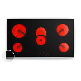 Klarstein Verosteel sklokeramická varná doska, Minimalistická, výkonná, 5 varných zón, 8400 W, 90 cm