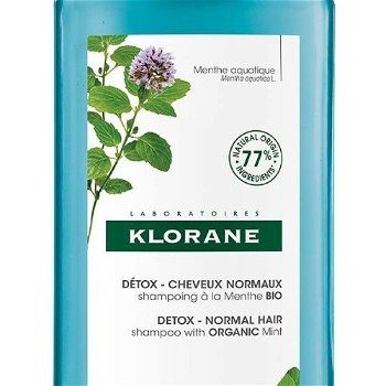 Klorane Detox ikačný šampón pre normálne vlasy Menthe ( Detox Shampoo) 400 ml