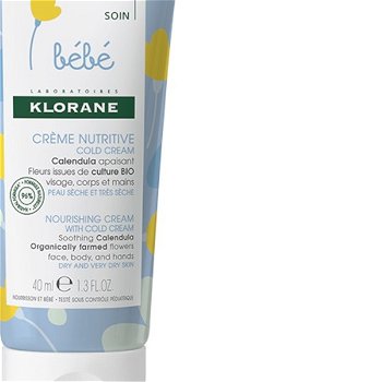 Klorane Detský vyživujúci a upokojujúci krém pre suchú až veľmi suchú pokožku ( Nourish ing Cream) 40 ml