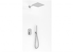 KOHLMAN KOHLMAN  - sprchový set s 35 cm dažďovou sprchou, vyústením a ručnou sprchou QW210FQ35