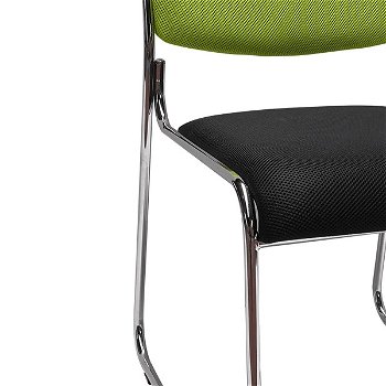 Konferenčná stolička Bulut - zelená / čierna
