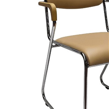 Konferenčná stolička Derya - hnedá