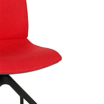 Konferenčná stolička Libon Cross BT - červená / čierna