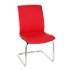 Konferenčná stolička Libon V BT - červená / čierna / chróm