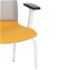 Konferenčná stolička s podrúčkami Libon 4L WS R1 - žltá / sivá / biela