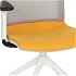 Konferenčná stolička s podrúčkami Libon Cross Roll WS R1 - žltá / sivá / biela
