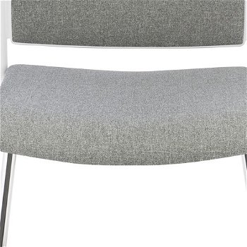 Konferenčná stolička s podrúčkami Steny V Arm - sivá / biela / chróm