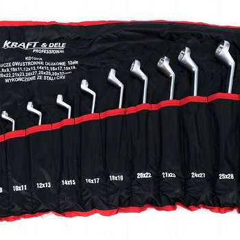 Kraft&Dele Očkové kľúče v textilnom obale 6-32 mm, sada 12ks KD10939