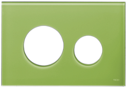 Kryt ovládacieho tlačidla Tece Loop sklo v zelenej farbe 9240685