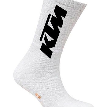 KTM SOCKS LONG Pánske ponožky, biela, veľkosť