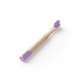 KUMPAN Detská bambusová zubná kefka fialová