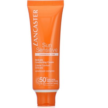 Lancaster Opaľovací krém na tvár pre citlivú pleť SPF 50+ Sun Sensitive (Delicate Comforting Cream) 50 ml
