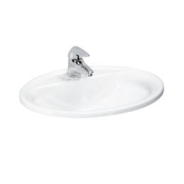 Laufen - Pro Zápustné umývadlo, 560 mm x 440 mm, 1 otvor na batériu, biela H8139510001041