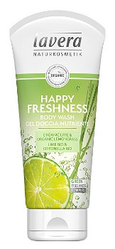 Lavera Sprchový gél Happy Fresh ness Bio limetka a Bio citrónová tráva ( Body Wash Gel) 200 ml