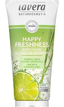 Lavera Sprchový gél Happy Fresh ness Bio limetka a Bio citrónová tráva ( Body Wash Gel) 200 ml