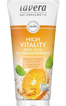 Lavera Sprchový gél High Vitality Bio pomaranč & Bio mäta ( Body Wash Gel) 200 ml
