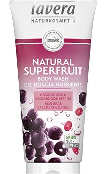 Lavera Sprchový gél Natural superfruit Bio acai a Bio kustovnice (Body Wash Gel) 200 ml