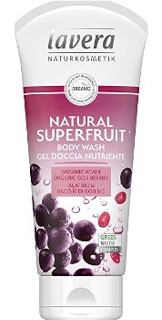 Lavera Sprchový gél Natural superfruit Bio acai a Bio kustovnice (Body Wash Gel) 200 ml