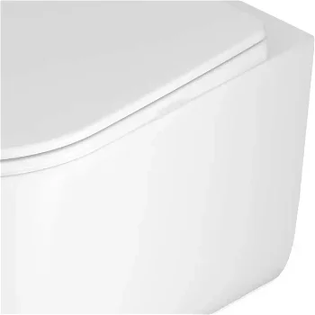 LaVilla WC misa závesná JASMIN Rimless Whirl - set vrátane sedátka SLIM softclose CDJD6ZPW