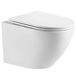 LaVilla WC misa závesná LIMNOS Rimless Whirl - set vrátane sedátka SLIM softclose CE-93-001-L