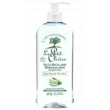 Le Petit Olivier Micelárna čistiaci gél Aloe Vera a Zelený čaj (Micellar Clean sing Gel) 400 ml